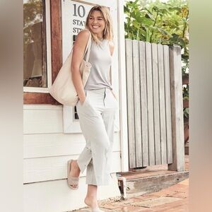 EUC ATHLETA TRIBECA CROP PANT, TERN GREY, size 2